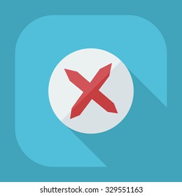 Flat modern design with shadow icons screw