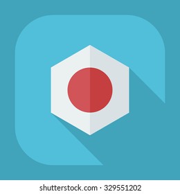 Flat modern design with shadow icons screw-nut