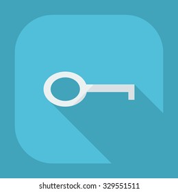 Flat modern design with shadow icons key