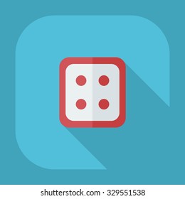 Flat modern design with shadow icons button