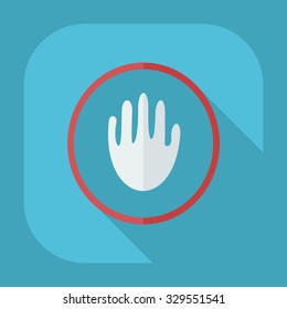 Flat modern design with shadow icons warning 