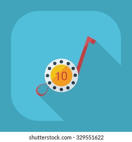 Flat modern design with shadow icons tape
