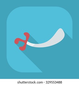 Flat modern design with shadow icons sword