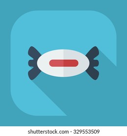 Flat modern design with shadow icons sweet