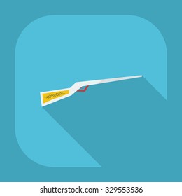 Flat modern design with shadow icons sword