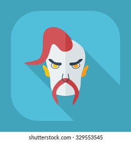 Flat modern design with shadow icons Kozak
