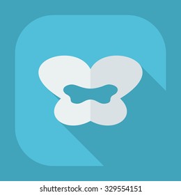 Flat modern design with shadow icons lips