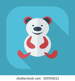 Flat modern design with shadow icons toys