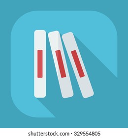 Flat modern design with shadow icons books