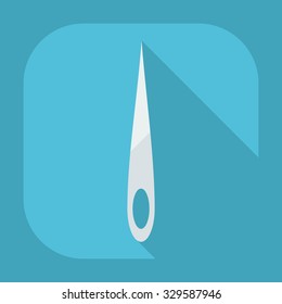 Flat modern design with shadow icons needle