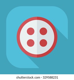 Flat modern design with shadow icons button