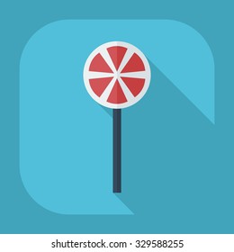 Flat modern design with shadow icons candy