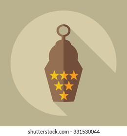 Flat modern design with shadow icons mosque