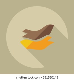 Flat modern design with shadow icons marine tape