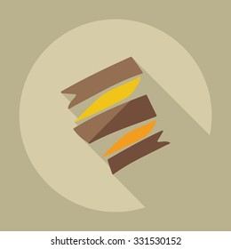 Flat modern design with shadow icons marine tape