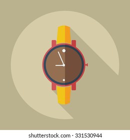 Flat modern design with shadow icons Wrist Watch