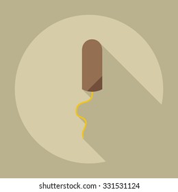 Flat modern design with shadow icons swab