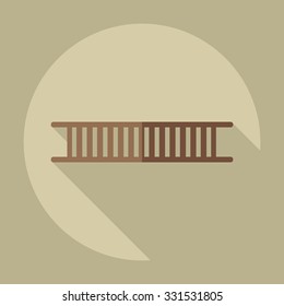 Flat modern design with shadow icons ladder