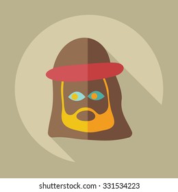 Flat modern design with shadow icons Muslims