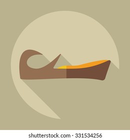 Flat modern design with shadow icons East clothing