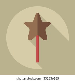 Flat modern design with shadow icons candy