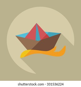 Flat modern design with shadow icons Cossack
