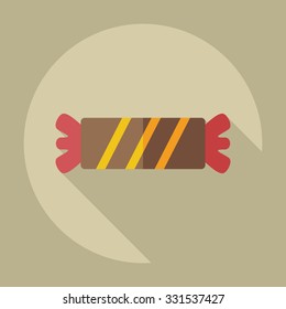 Flat modern design with shadow icons sweet