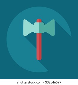 Flat modern design with shadow icons axe