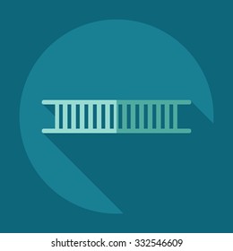 Flat modern design with shadow icons ladder