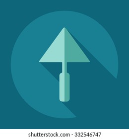 Flat modern design with shadow icons spatula