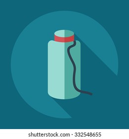 Flat modern design with shadow icons thread