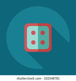 Flat modern design with shadow icons button