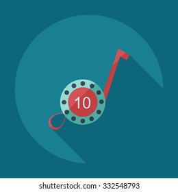 Flat modern design with shadow icons tape