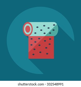 Flat modern design with shadow icons cloth
