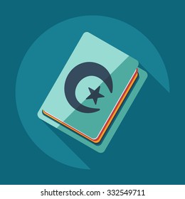 Flat modern design with shadow icons Quran