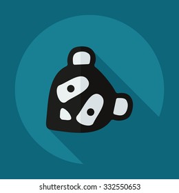 Flat modern design with shadow icons pandas