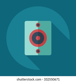 Flat modern design with shadow icons audio
