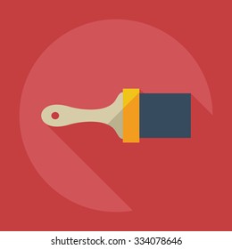 Flat modern design with shadow icons spatula