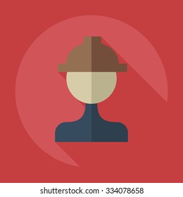 Flat modern design with shadow icons builder