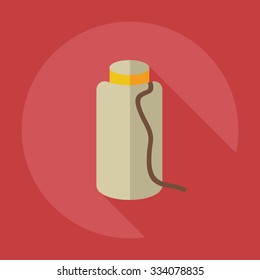 Flat modern design with shadow icons thread