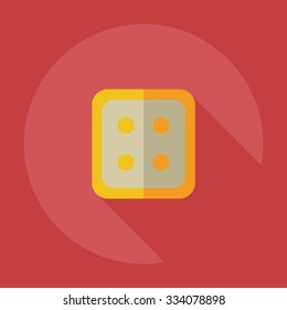 Flat modern design with shadow icons button