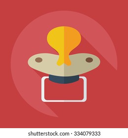 Flat modern design with shadow icons soother