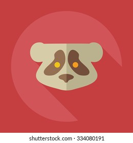 Flat modern design with shadow icons pandas