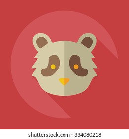Flat modern design with shadow icons pandas