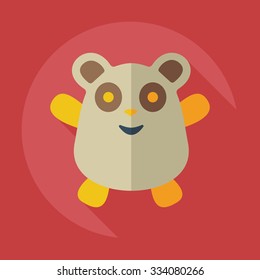 Flat modern design with shadow icons pandas
