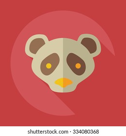 Flat modern design with shadow icons pandas