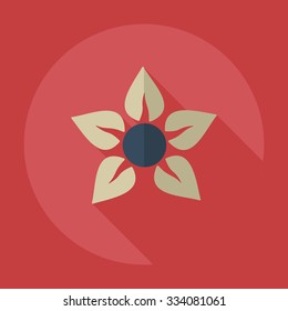 Flat modern design with shadow icons manicure
