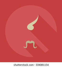 Flat modern design with shadow icons Kozak
