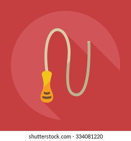 Flat modern design with shadow icons whip
