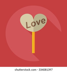 Flat modern design with shadow icons candy
